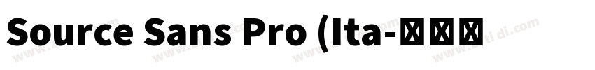 Source Sans Pro (Ita字体转换